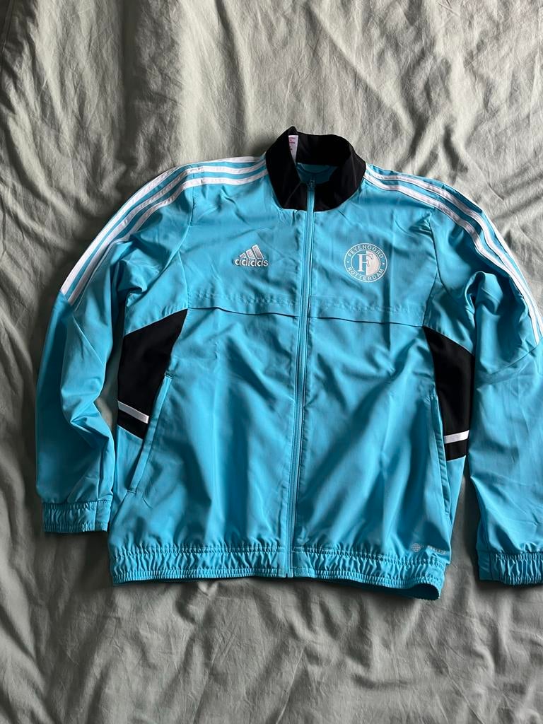 Trainingsjack Feyenoord Adidas, Ophalen of Verzenden, Zo goed als nieuw, Jongen of Meisje, Sport- of Zwemkleding