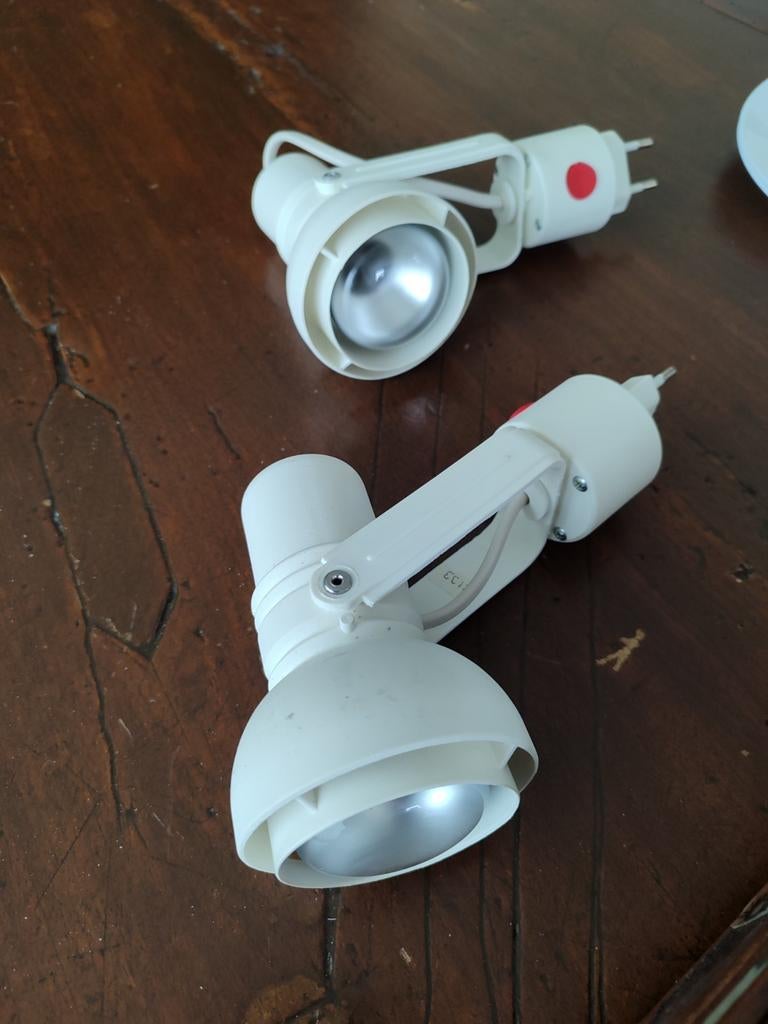 Stekkerlamp 2x, Huis en Inrichting, Ophalen of Verzenden, Metaal of Aluminium