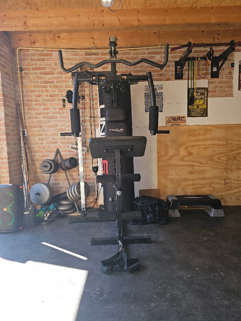 Krachtstation te koop, Sport en Fitness, Ophalen, Benen, Gebruikt, Krachtstation