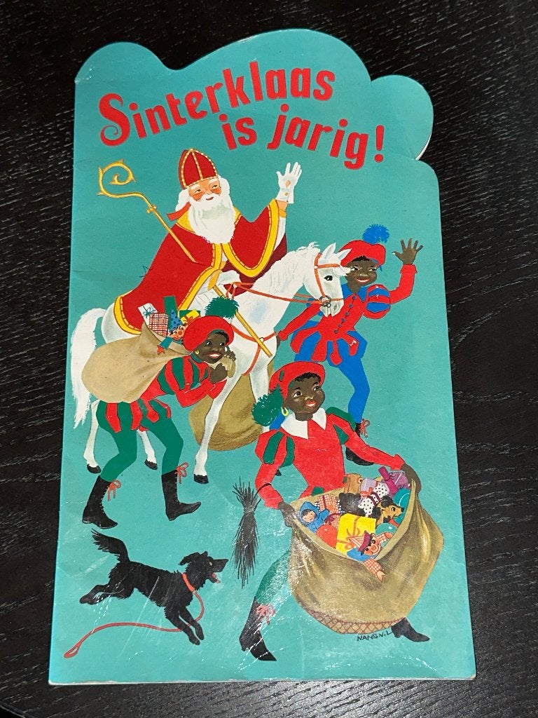 Vintage Sinterklaas prentenboek Nans van Leeuwen HEMA, Ophalen, Gebruikt