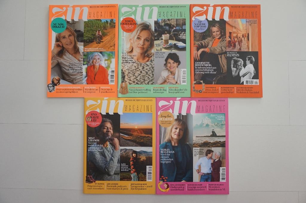 5 x Zin Magazine tijdschrift blad 2025 + 2026, Boeken, Tijdschriften en Kranten, Ophalen of Verzenden, Zo goed als nieuw, Damesbladen