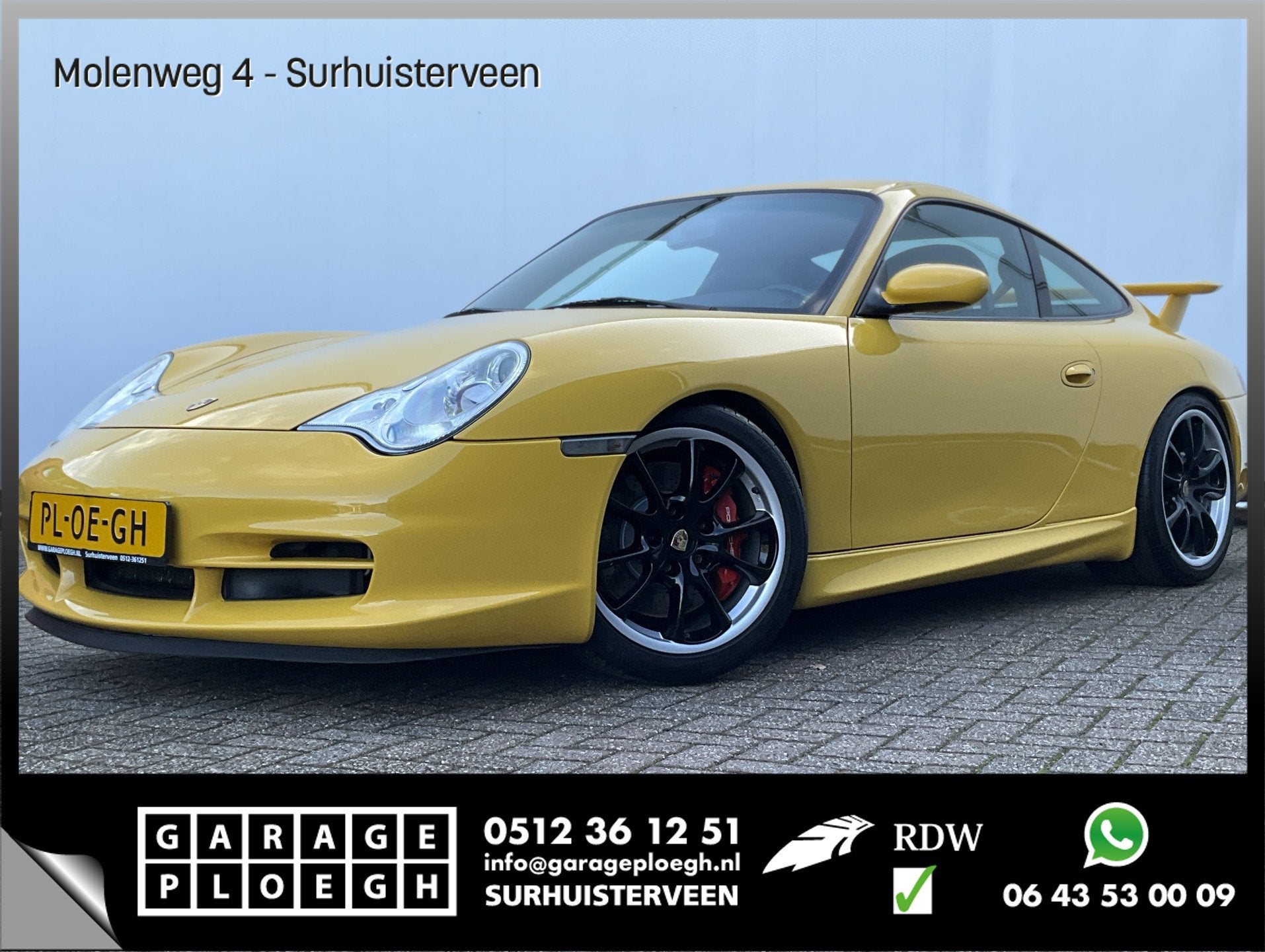 Porsche 911 3.6 Coupé 996 GT3 Collect Car Speed Gelb Carbon, Auto's, Gebruikt, Bedrijf, Handgeschakeld, 3600 cc