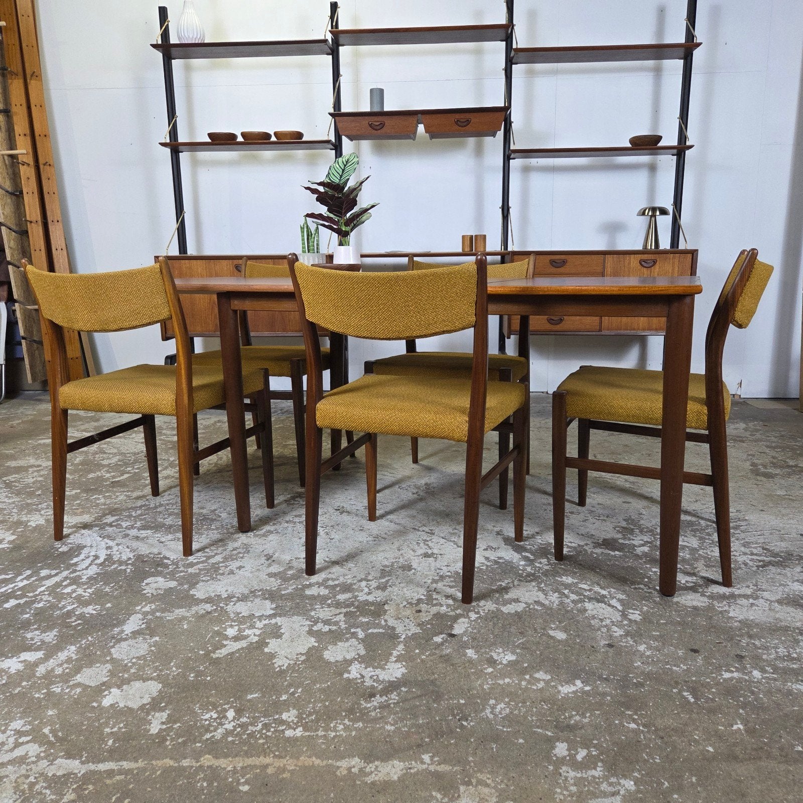 Pastoe eetkamerset, teak tafel + 5 stoelen vintage jaren 60, Ophalen, Gebruikt, Pastoe, Scandinavisch, Deens, Louis van Teeffelen, Kjaernulf