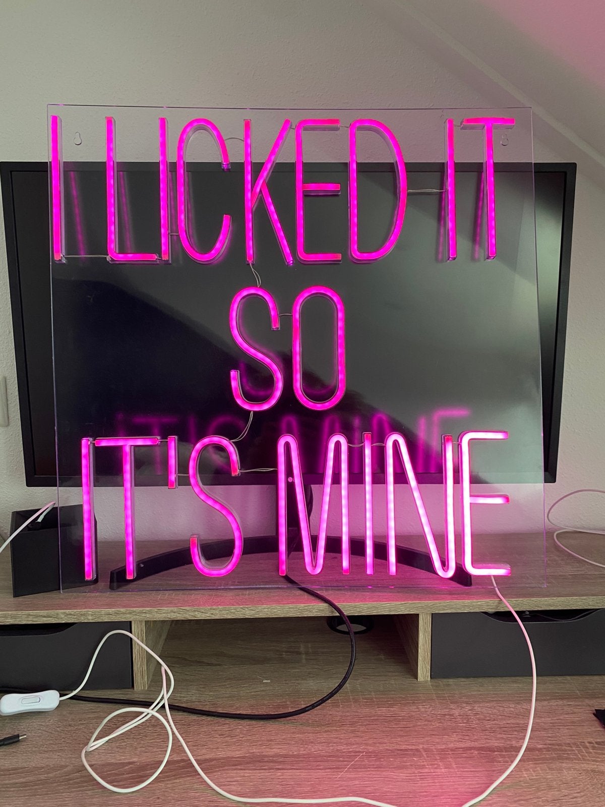 Neon Wandlamp 1x60 (hxd), Ophalen, Zo goed als nieuw