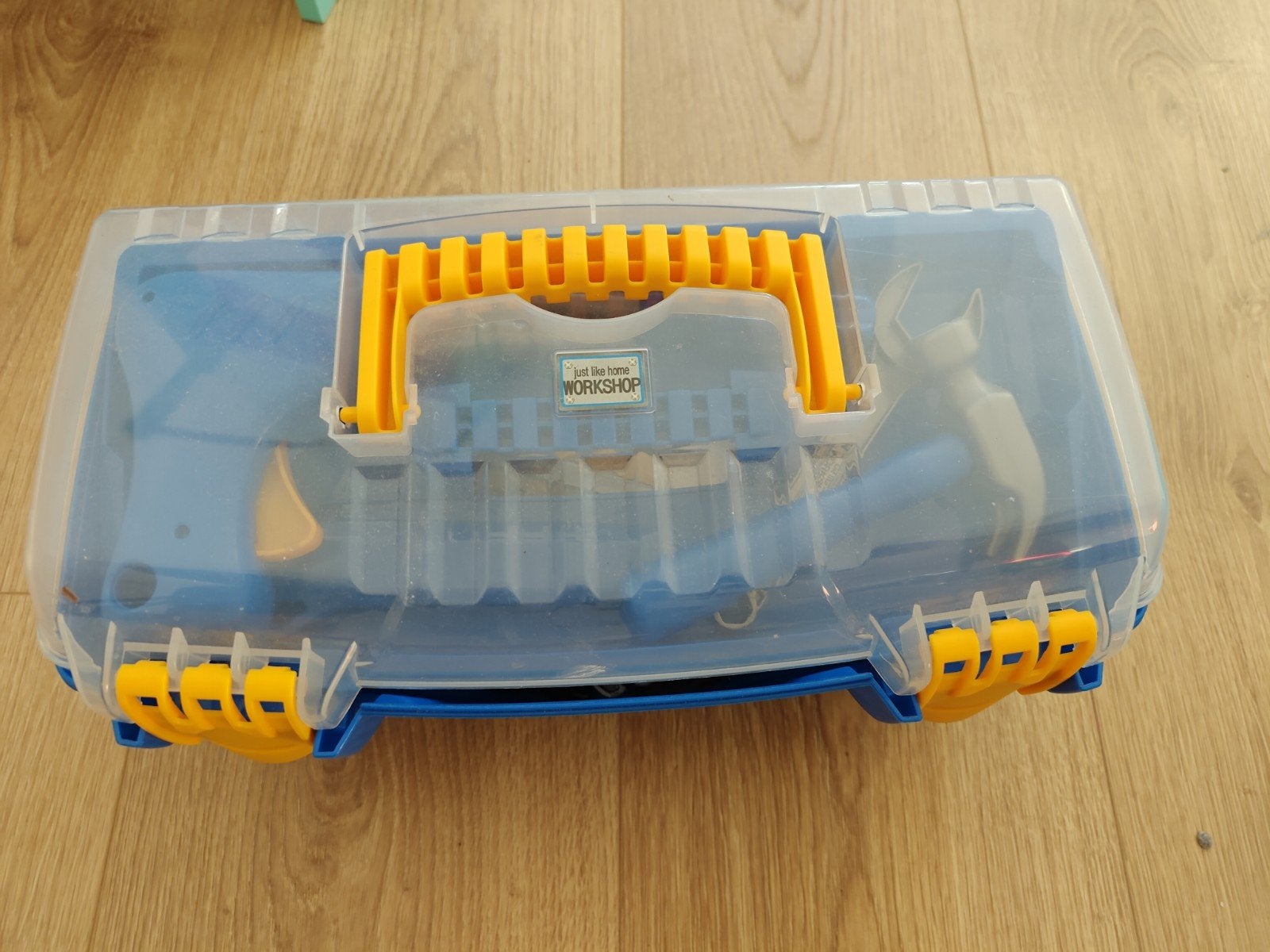 Gereedschapskist voor kinderen - Just Like Home Workshop, Ophalen of Verzenden, Gebruikt, Bouwen