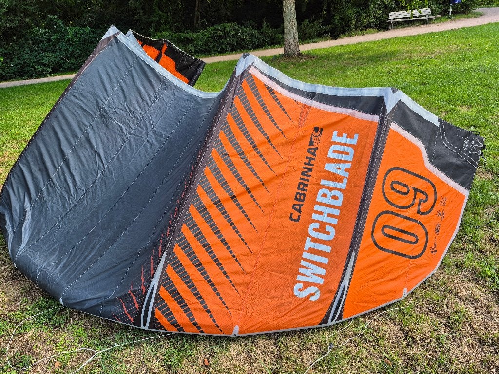 Cabrinha Switchblade 9m, Gebruikt, 9 m², Geen board, Ophalen of Verzenden