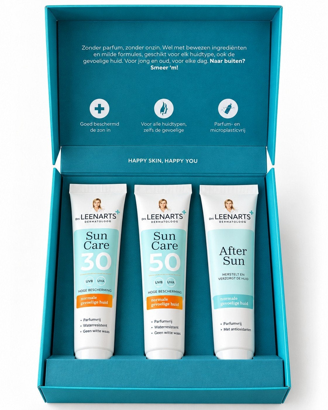 Drs Leenarts Zonnebrand Set SPF 30 SPF 50 After Sun, Sieraden, Tassen en Uiterlijk, Ophalen of Verzenden, Nieuw, Zonnebrand of After Sun