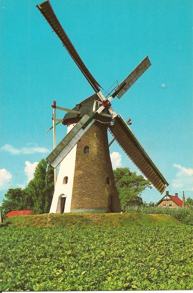 Ansichtkaart Colijnsplaat, De Oude Molen, Zeeland, Ophalen of Verzenden, 1960 tot 1980, Ongelopen, Zeeland