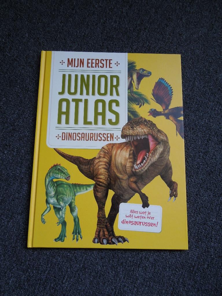 Boek mijn eerste junior atlas dinosaurussen, Ophalen of Verzenden, Nieuw, Non-fictie