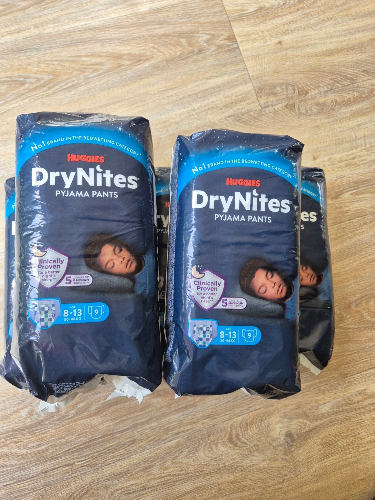 DryNites en Ninjamas 6 dichte pakken + open pakken, Ophalen, Nieuw, Huggies, Pampers, Jongetje of Meisje