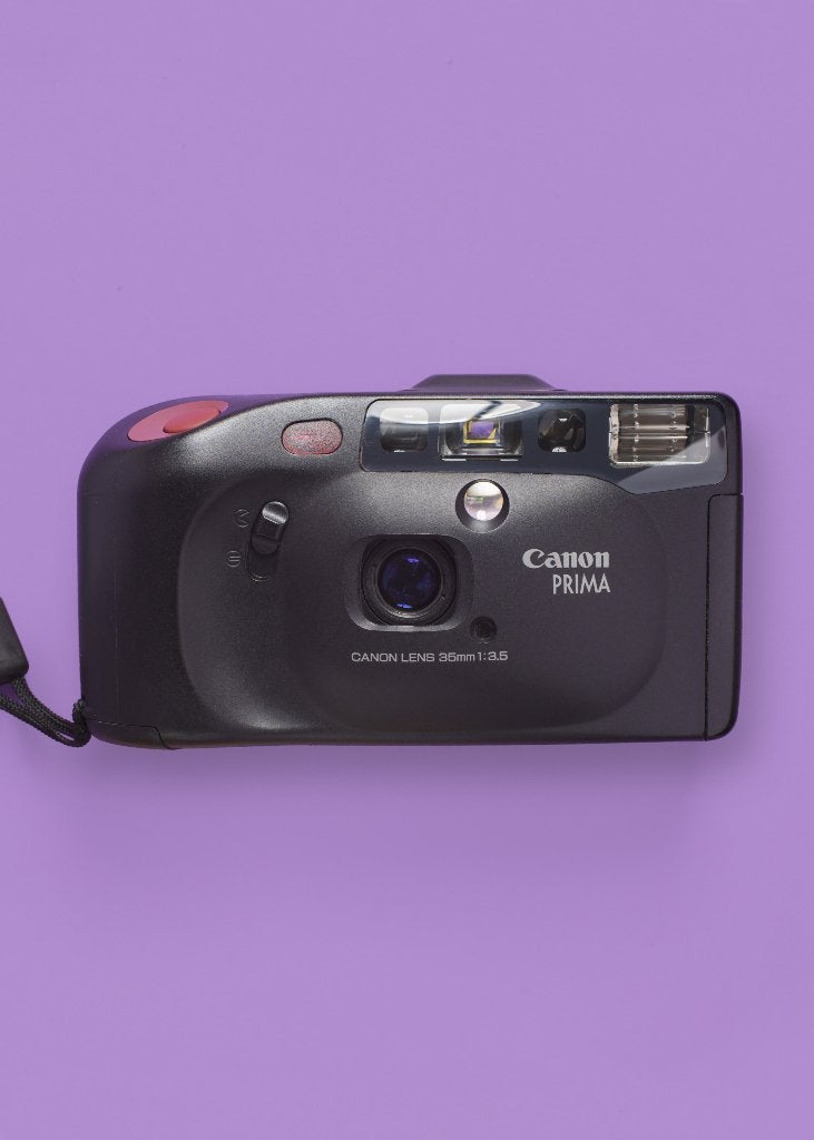 Canon Prima Shot (autoboy prisma), Audio, Tv en Foto, Fotocamera's Analoog, Ophalen of Verzenden, Zo goed als nieuw, Compact, Canon