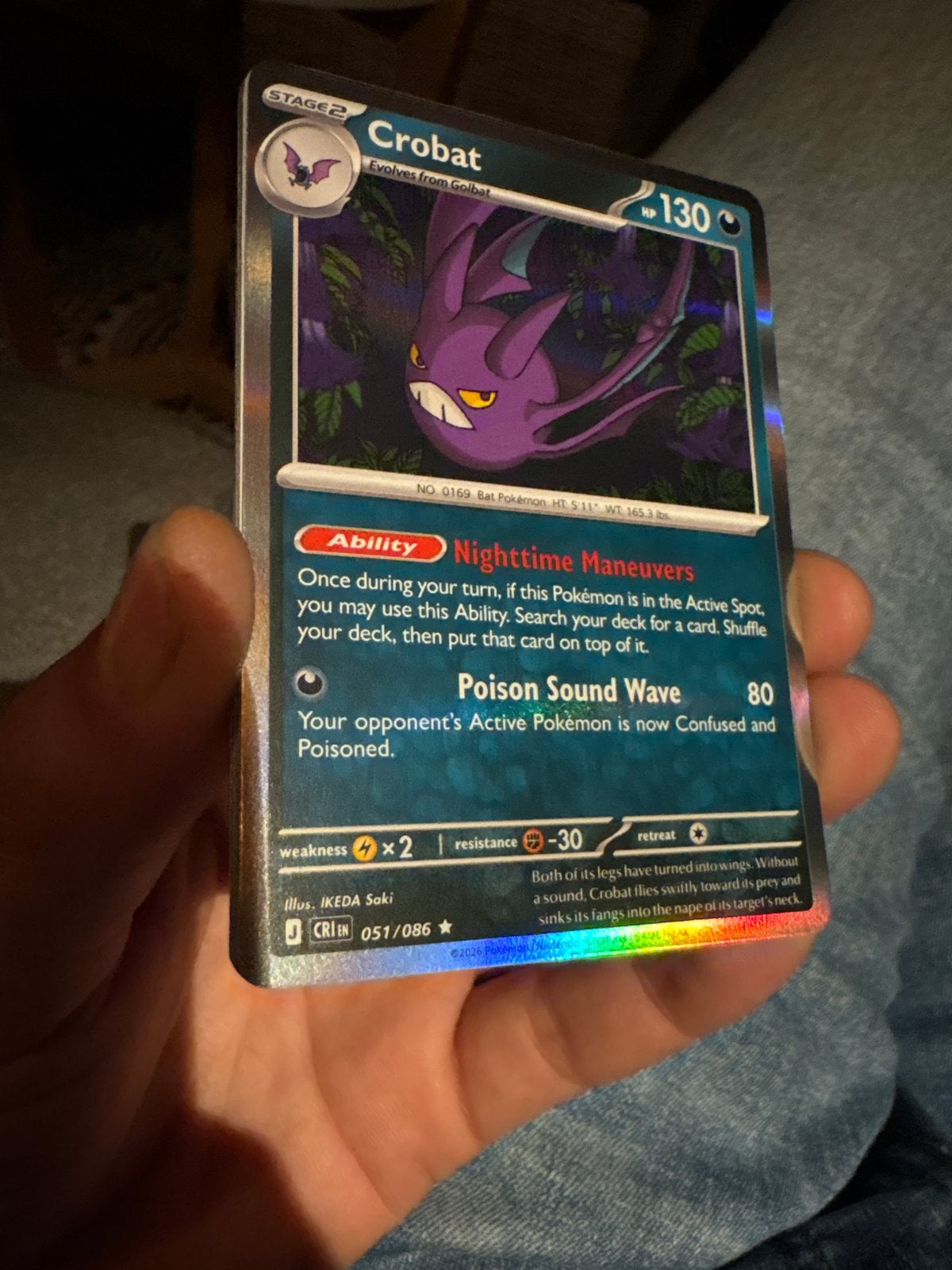 Pokémon Crobat 051/086 CRIEN Foil Kaart (m2439876287 ...