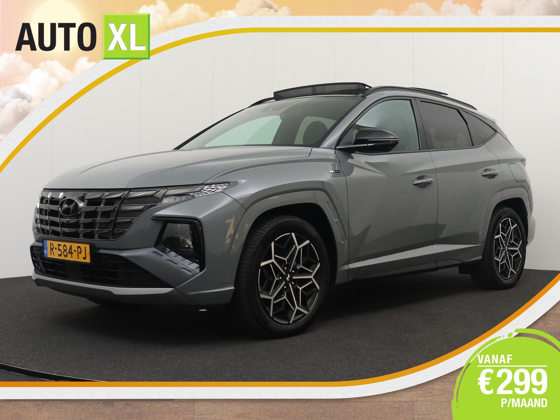 Hyundai Tucson 1.6 180 PK T-GDI HEV N-Line Sky Pano Trekhaak, Auto's, Dealer onderhouden, Gebruikt, 4 cilinders, Origineel Nederlands