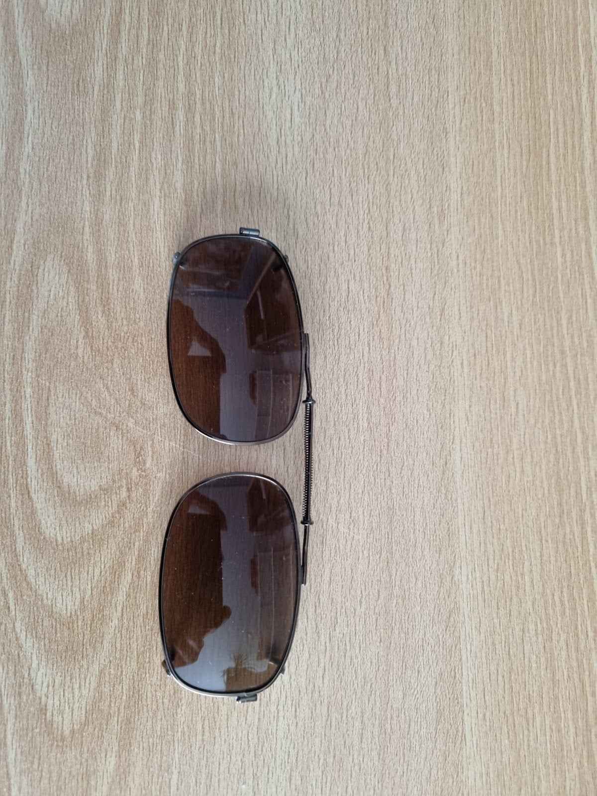 Clip-on zonnebril bruin, Overige merken, Zonnebril, Bruin, Ophalen of Verzenden