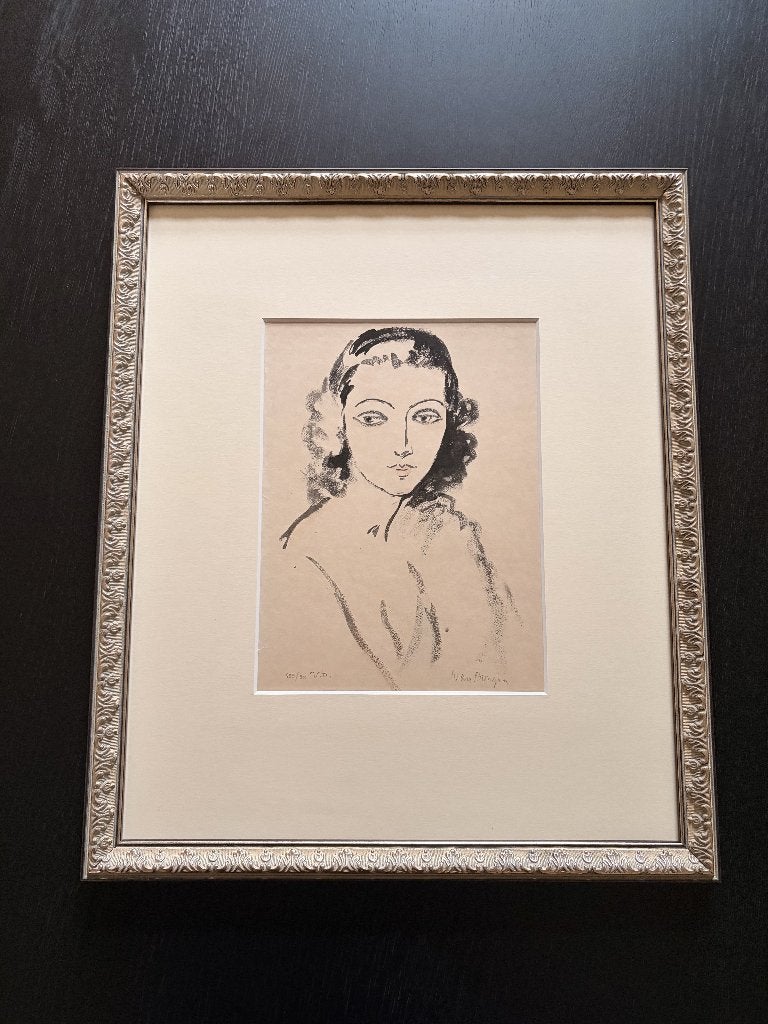 Kees van Dongen – ‘Portrait de Femme’ (1925), Antiek en Kunst, Kunst | Litho's en Zeefdrukken, Ophalen of Verzenden, Pochoir, Gelimiteerde oplage
