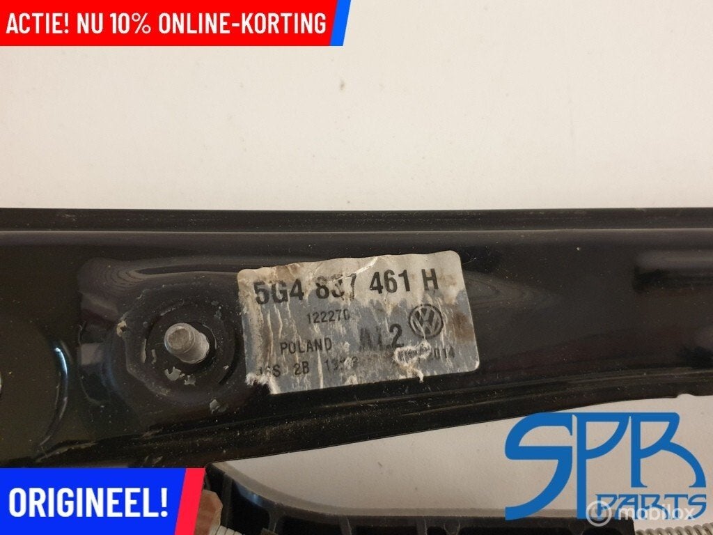 GOLF 7 VII Raammechanisme Linksvoor LV LINKS VOOR 5G4837461H, Auto-onderdelen, Gebruikt, Volkswagen, Ophalen of Verzenden, Volkswagen