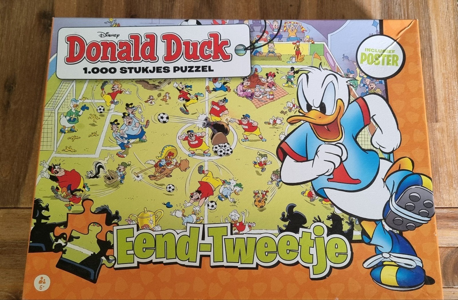 Donald Duck puzzel Eend-tweetje, Ophalen of Verzenden, Meer dan 50 stukjes, Zo goed als nieuw, 6 jaar of ouder