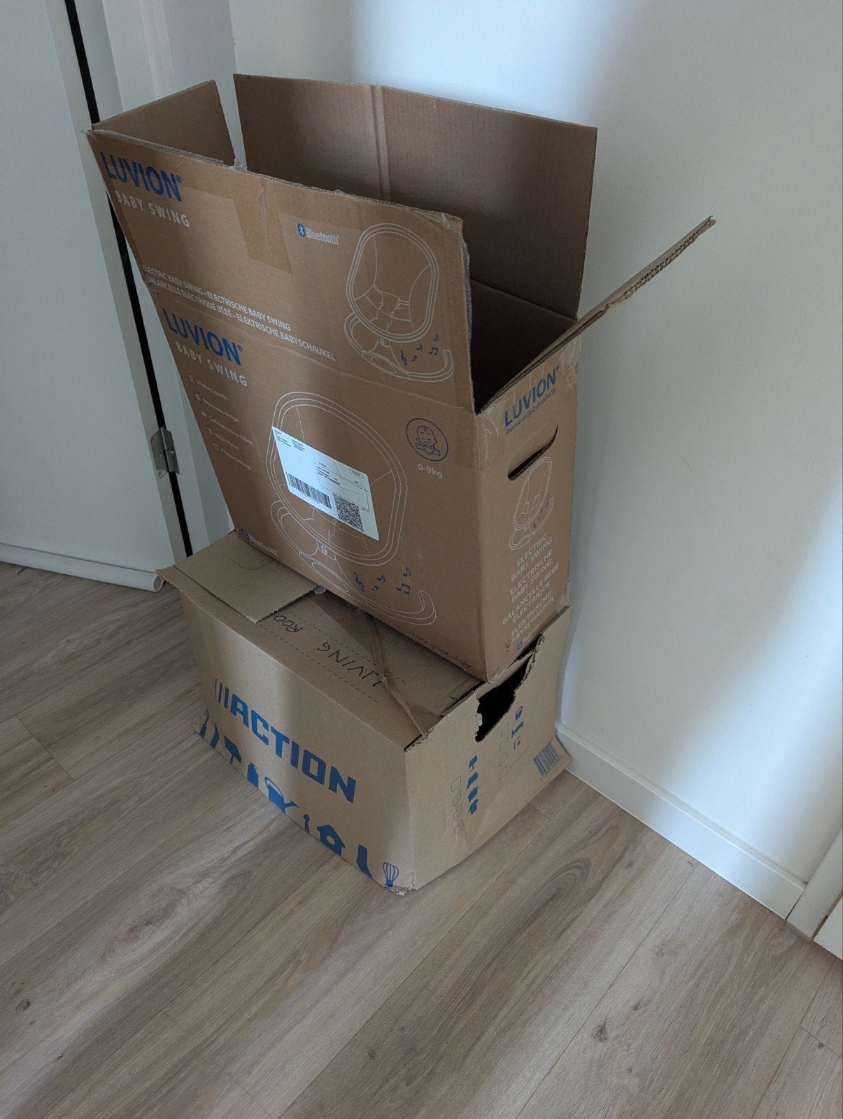 gratis verhuisdozen, Ophalen