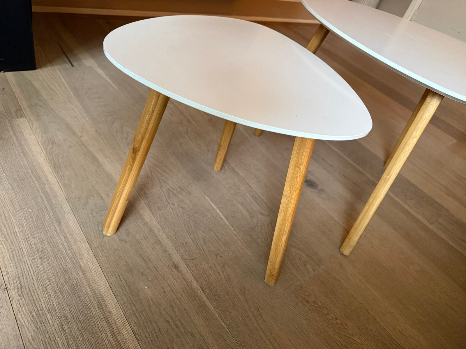 Bijzet/salon tafels, Ophalen, Zo goed als nieuw, Rond, Minder dan 55 cm