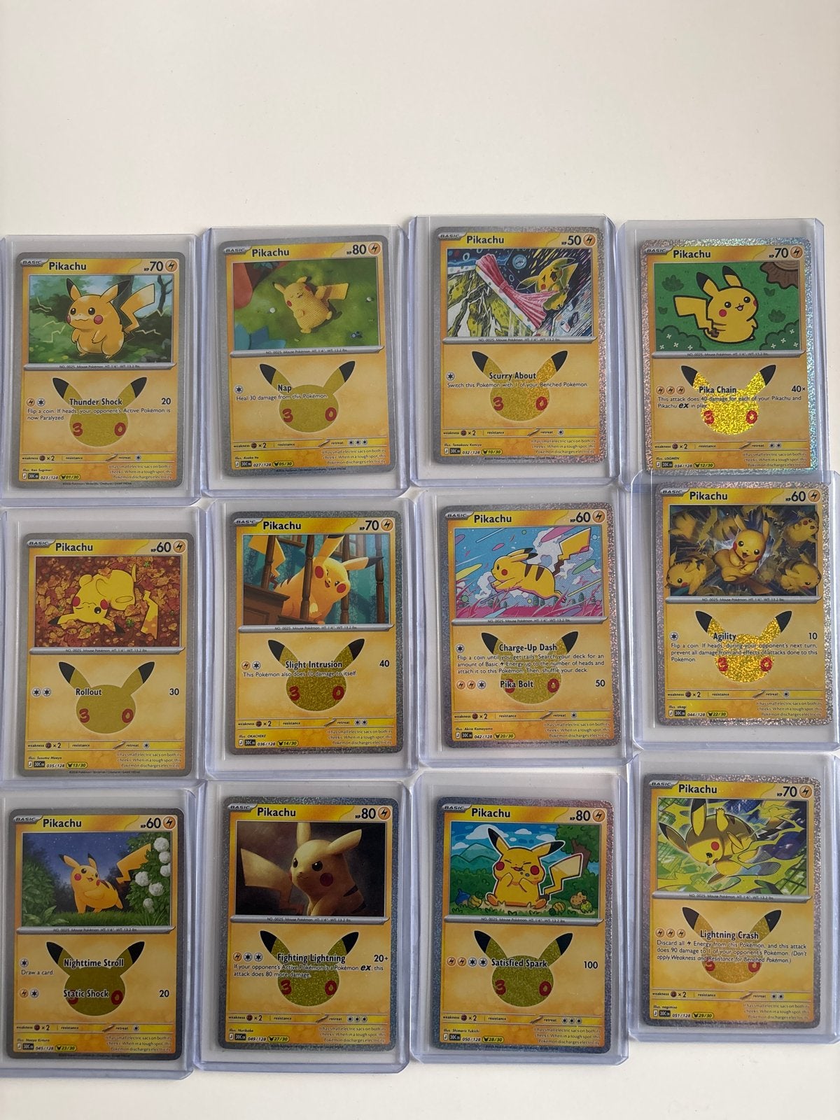 Diverse Pikachu Pokémon Kaarten Collectie, Ophalen, Zo goed als nieuw, Meerdere kaarten