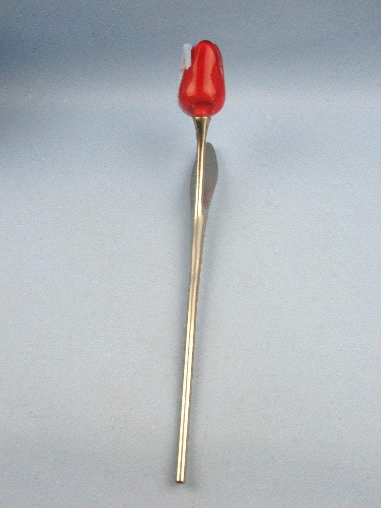 Design kledinghaak rode Tulp ontwerp Carina Riezebos, Gebruikt, Wandhaken, Ophalen of Verzenden, Minder dan 100 cm