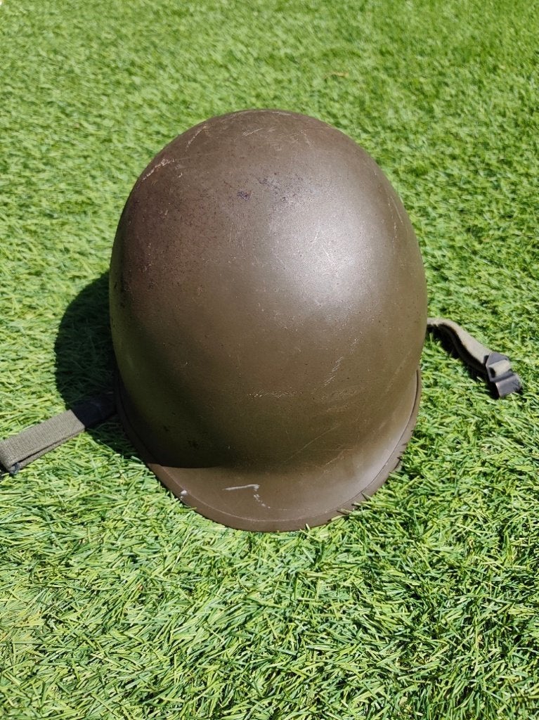 Originele Nederlandse M53 Legerhelm, compleet, Verzamelen, Militaria | Algemeen, Ophalen of Verzenden, Landmacht, Nederland, Helm of Baret
