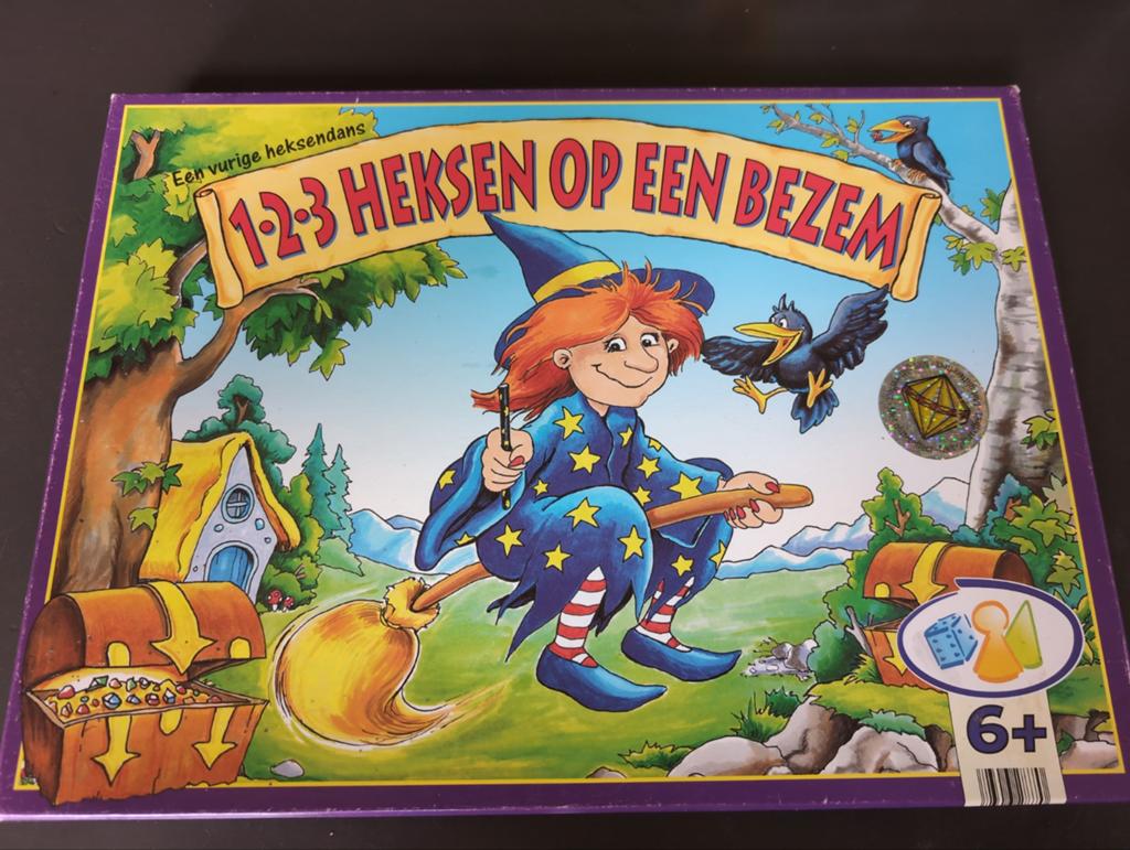 1,2,3 heksen op een bezem, Bookmark Verlag, Hobby en Vrije tijd, Gezelschapsspellen | Bordspellen, Ophalen of Verzenden