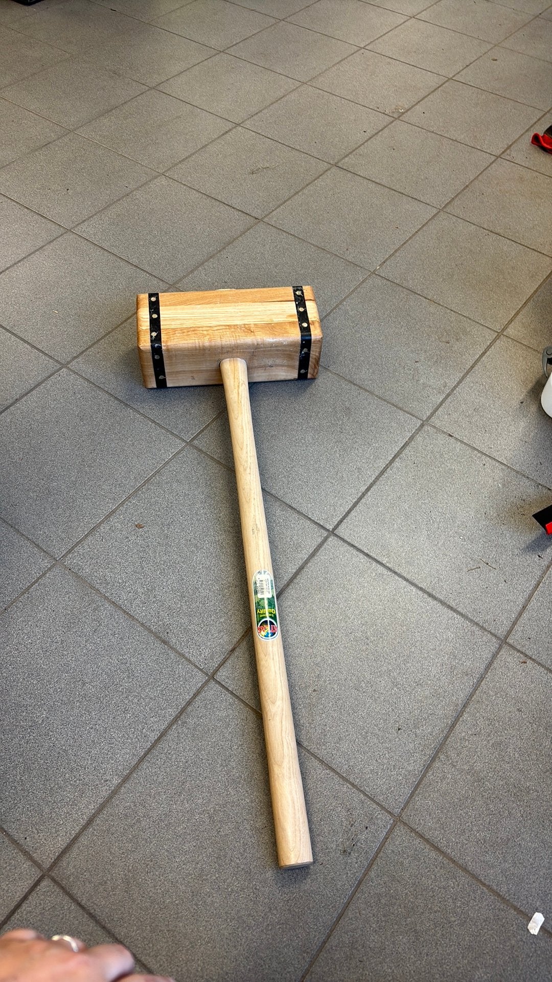 Atlas Sleg houten tuinhamer / paalhamer, Ophalen, Nieuw