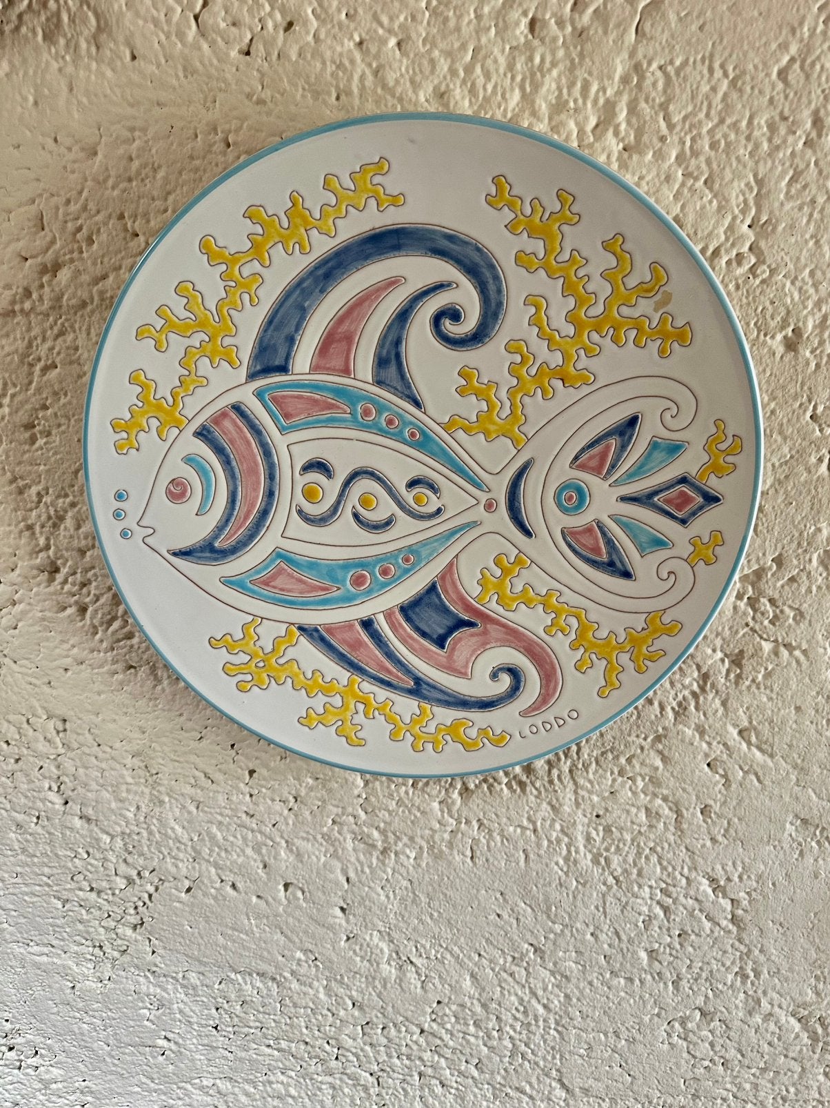 Mooi wandbord Loddo uit Dorgali Sardinië, Ophalen of Verzenden
