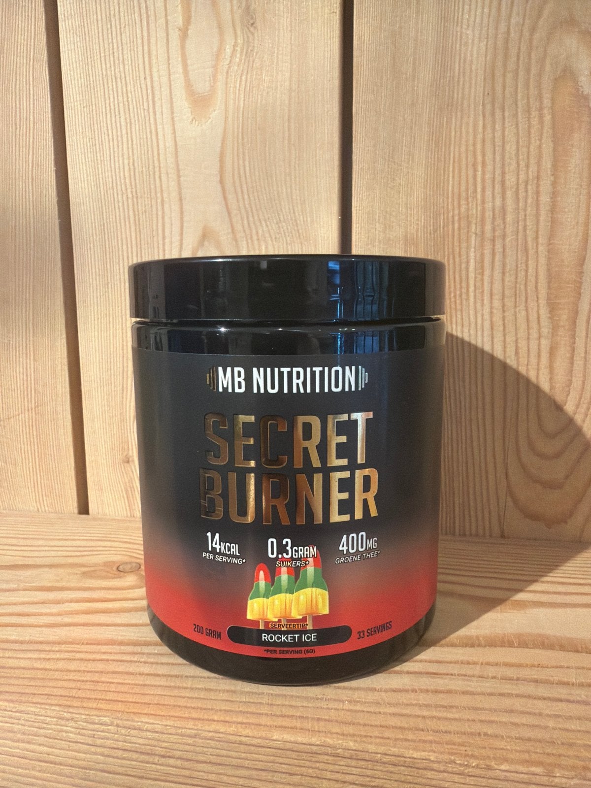 MB Nutrition Secret Burner Rocket Ice - 200g, Ophalen of Verzenden, Nieuw, Poeder of Drank