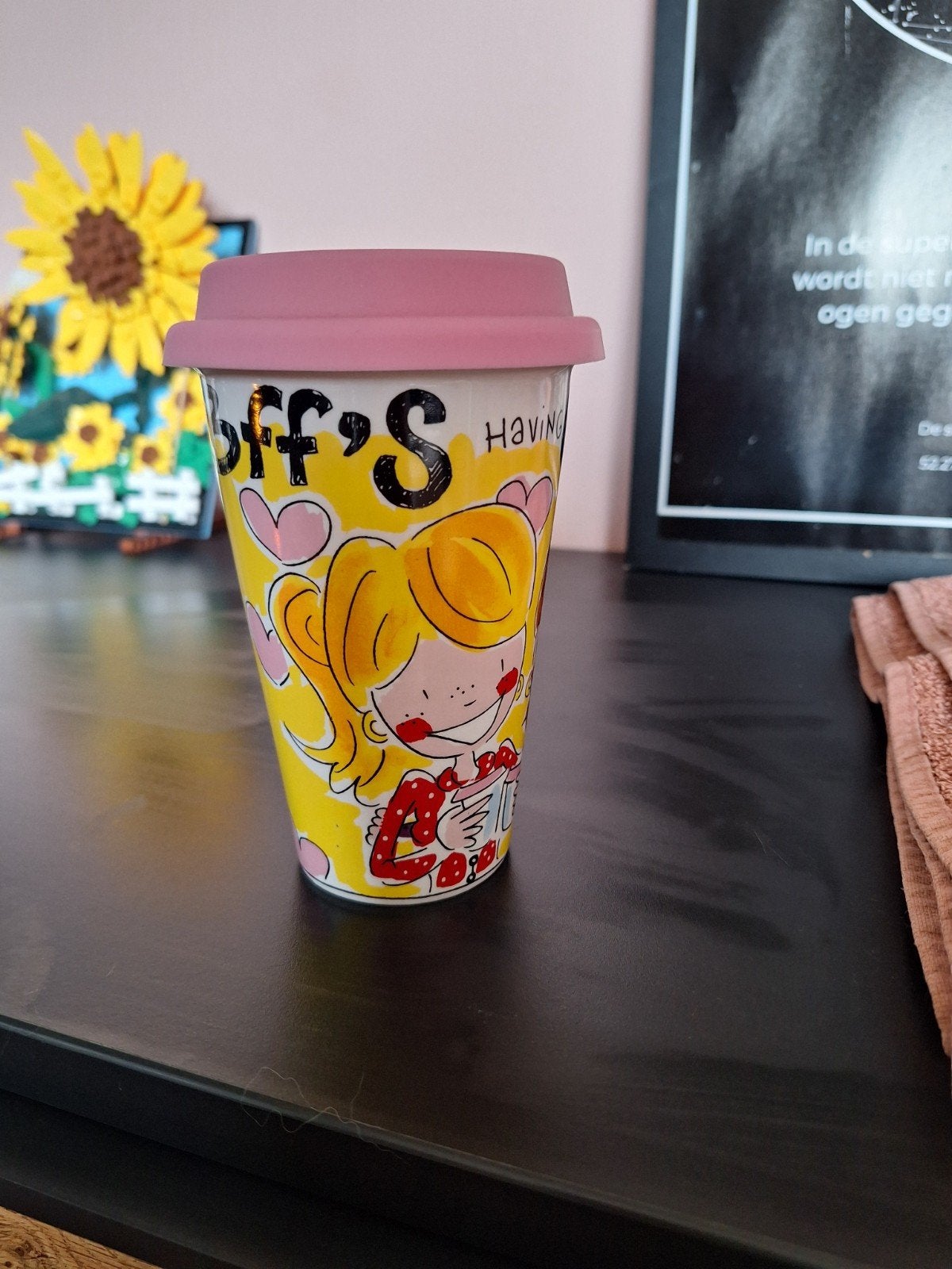 to go beker Blond Amsterdan, Ophalen of Verzenden, Steen/keramiek, Meerkleurig, Overige merken
