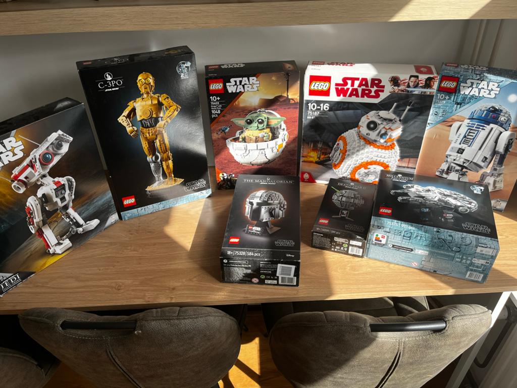LEGO Star Wars Collectie: Grogu, Droids, Millennium Falcon e, Ophalen of Verzenden, Gebruikt