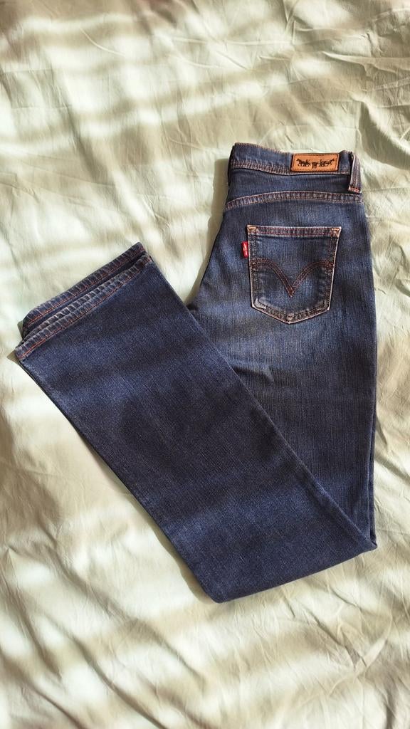 Vintage Levi's low rise bootcut jeans W28 L32 XS, Blauw, Ophalen of Verzenden, Zo goed als nieuw, W28 - W29 (confectie 36)