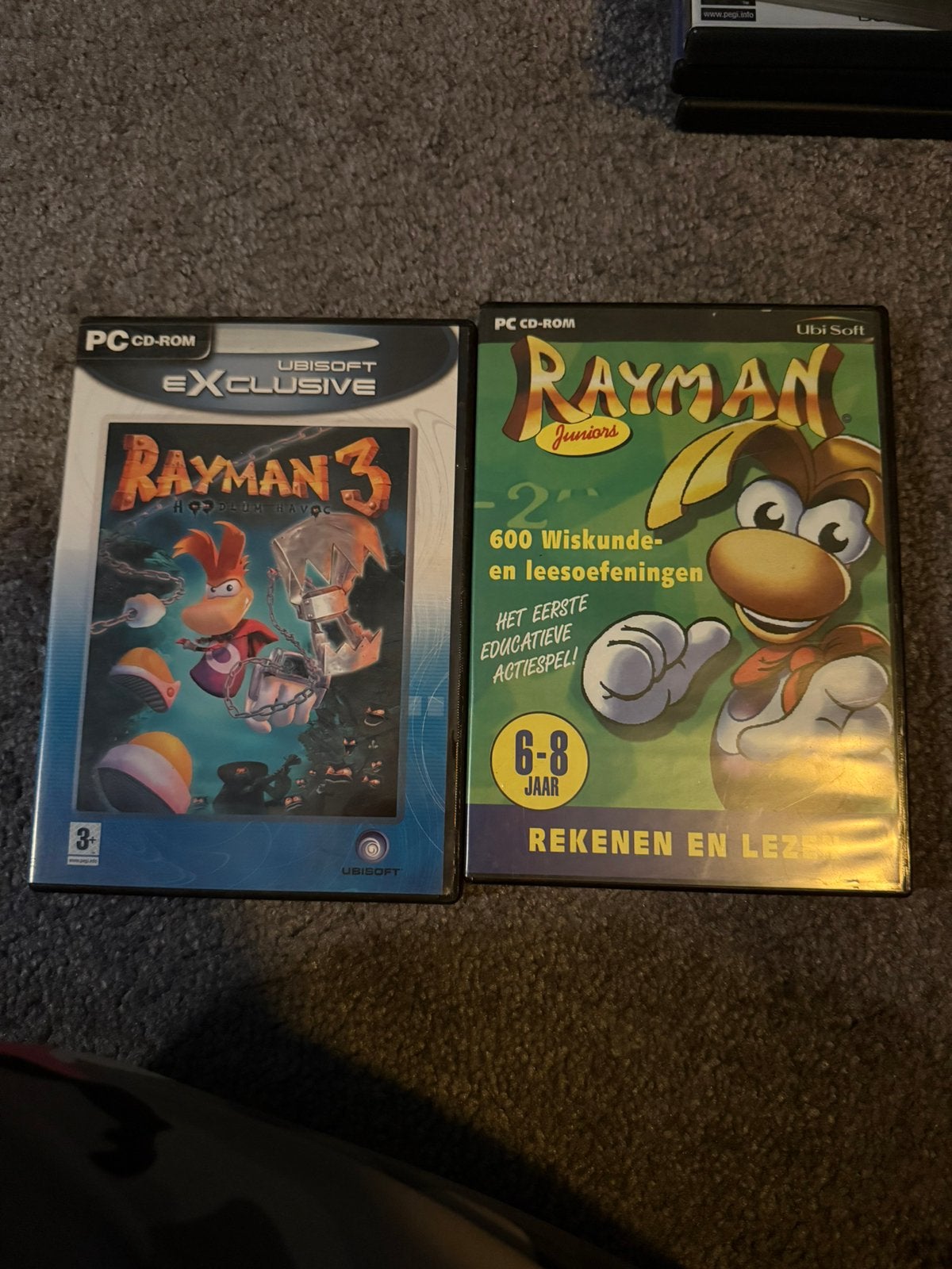 Rayman junior en 3 voor de pc, Ophalen of Verzenden, Zo goed als nieuw