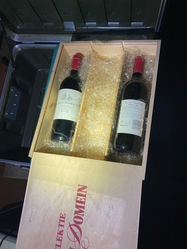 Château Maharaquy Médoc 1987 - Rode Wijn in Houten Kist, Ophalen, Gebruikt, Frankrijk, Rode wijn