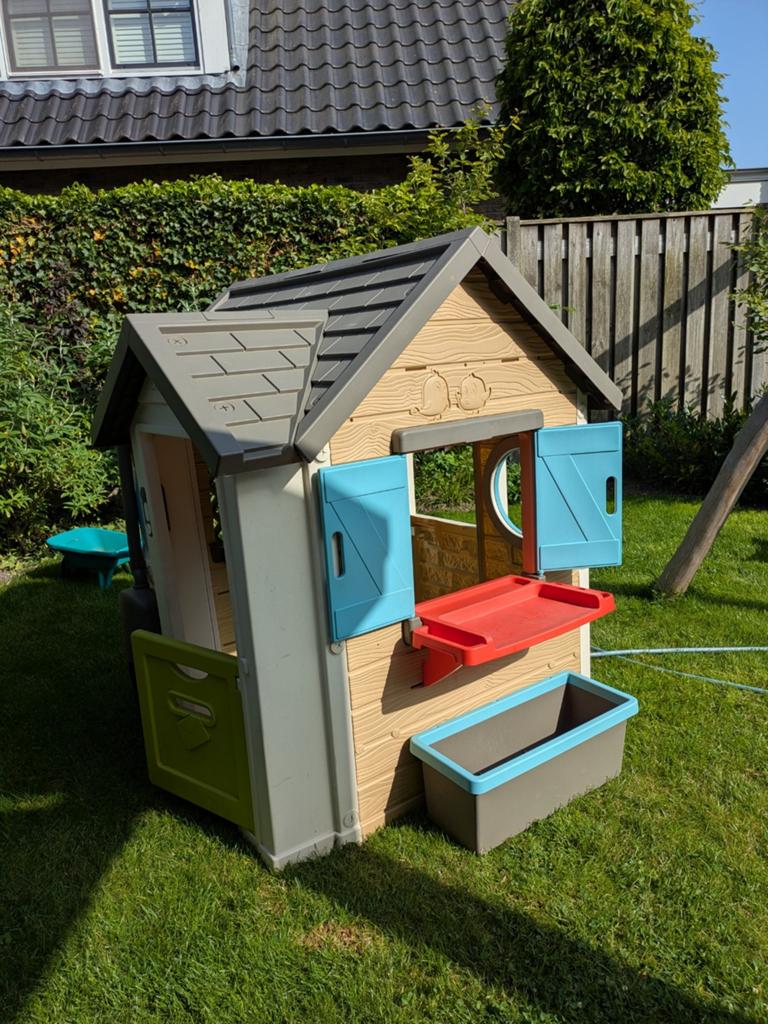 Smoby tuin- & speelhuis, Ophalen of Verzenden, Zo goed als nieuw, Kunststof
