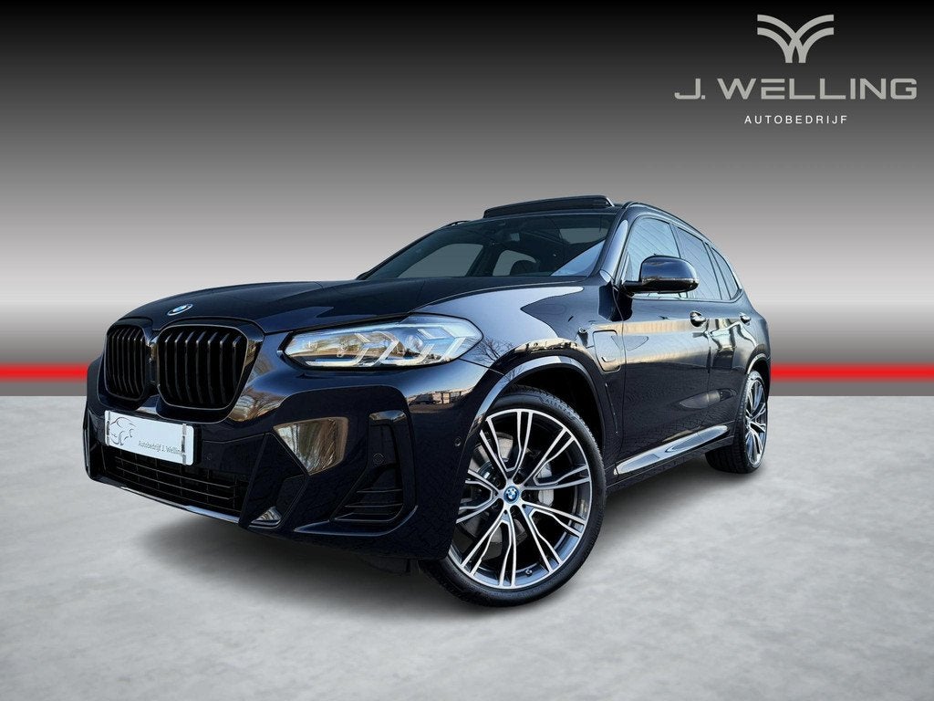 BMW X3 xDrive30e M-sport M-seats Pano Tr.hk 21 inch, 1998 cc, Gebruikt, 4 cilinders, Leder en Stof