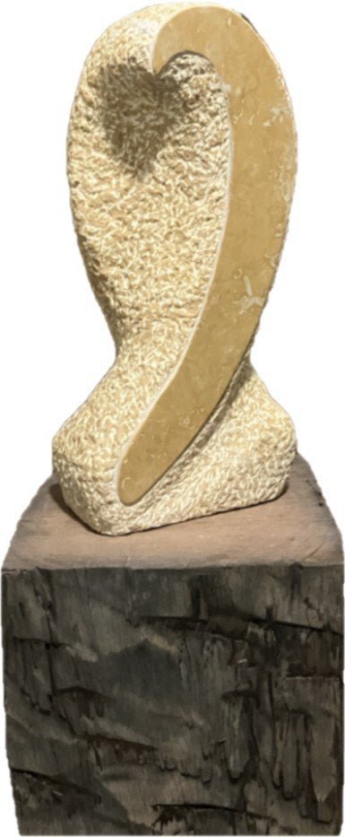 Sculptuur, Ophalen, Handgemaakt, 20 - 50 cm, Overige materialen