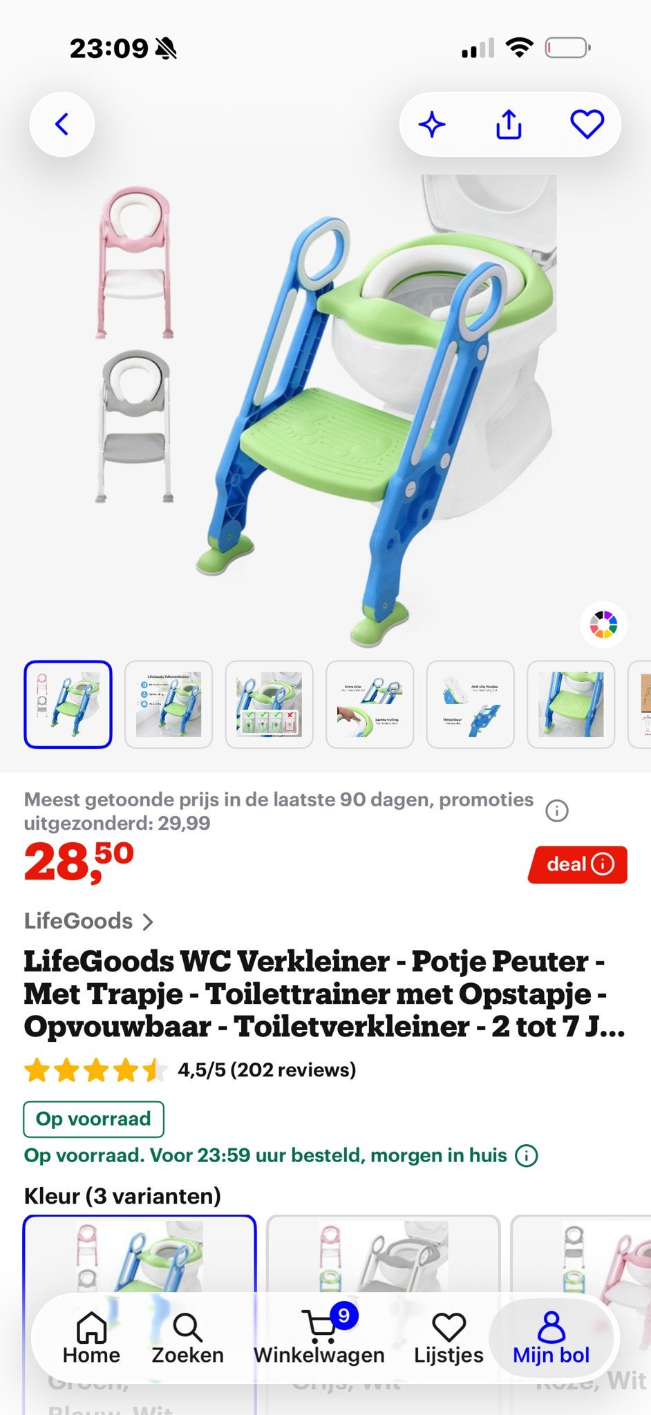 LifeGoods WC Verkleiner - Potje Peuter met Trapje, Ophalen of Verzenden, Nieuw