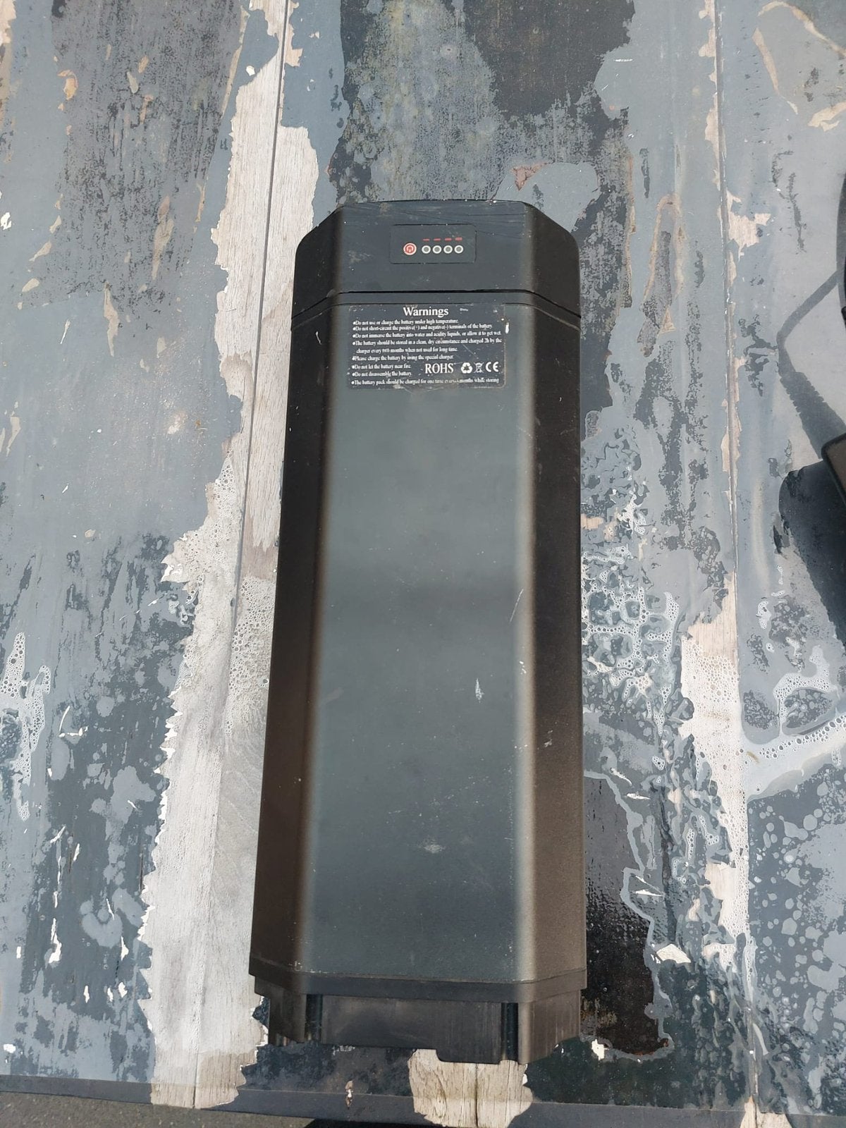 Fiets accu met lader, Ophalen, Gebruikt