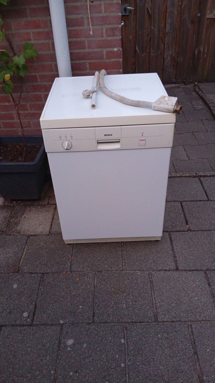 Bosch Vaatwasser - Wit is kapot gratis, Ophalen, Gebruikt, 60 cm of meer, 85 tot 90 cm