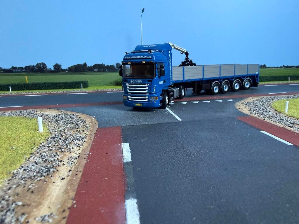 WSI Scania R620 Highline 4-as Kennis Pacton steenopl. 1:50, Ophalen of Verzenden, Zo goed als nieuw, Bus of Vrachtwagen, Wsi