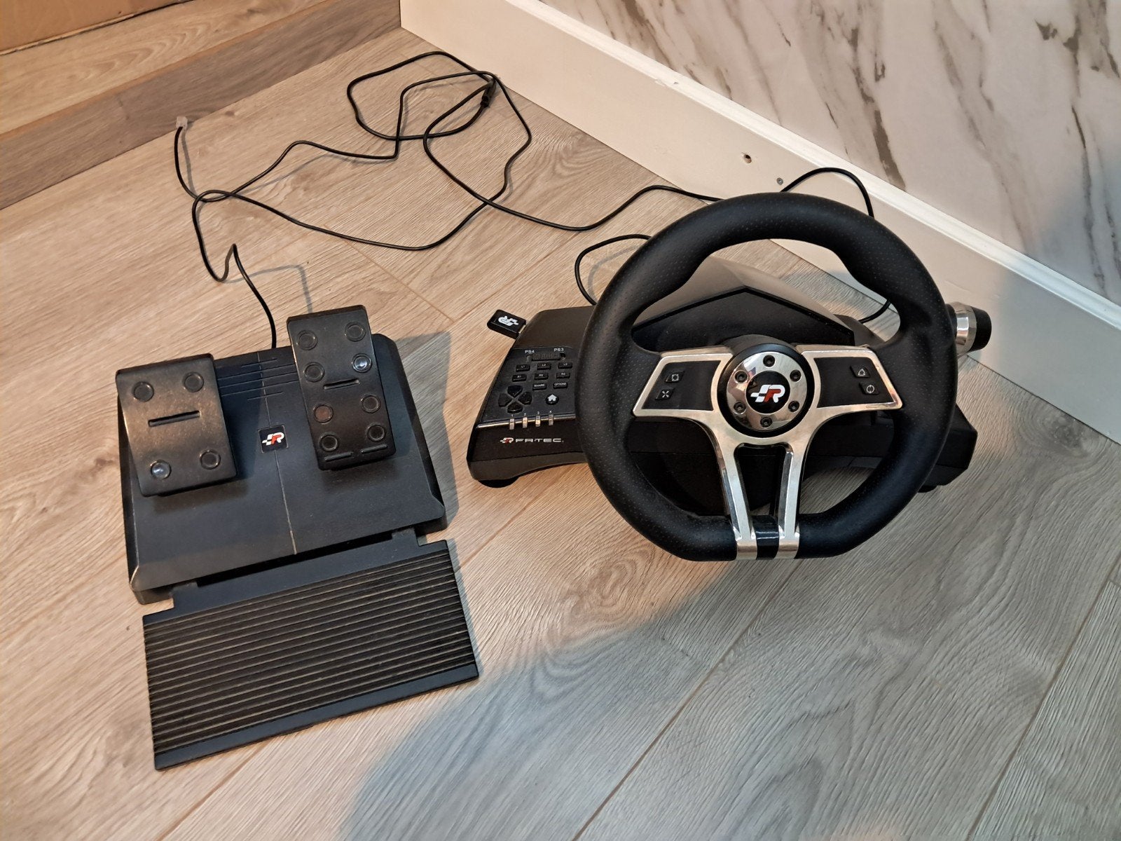 FR-TEC Racing Stuur met Pedalen voor PlayStation, Ophalen of Verzenden, Gebruikt, Stuur of Pedalen, PlayStation 3