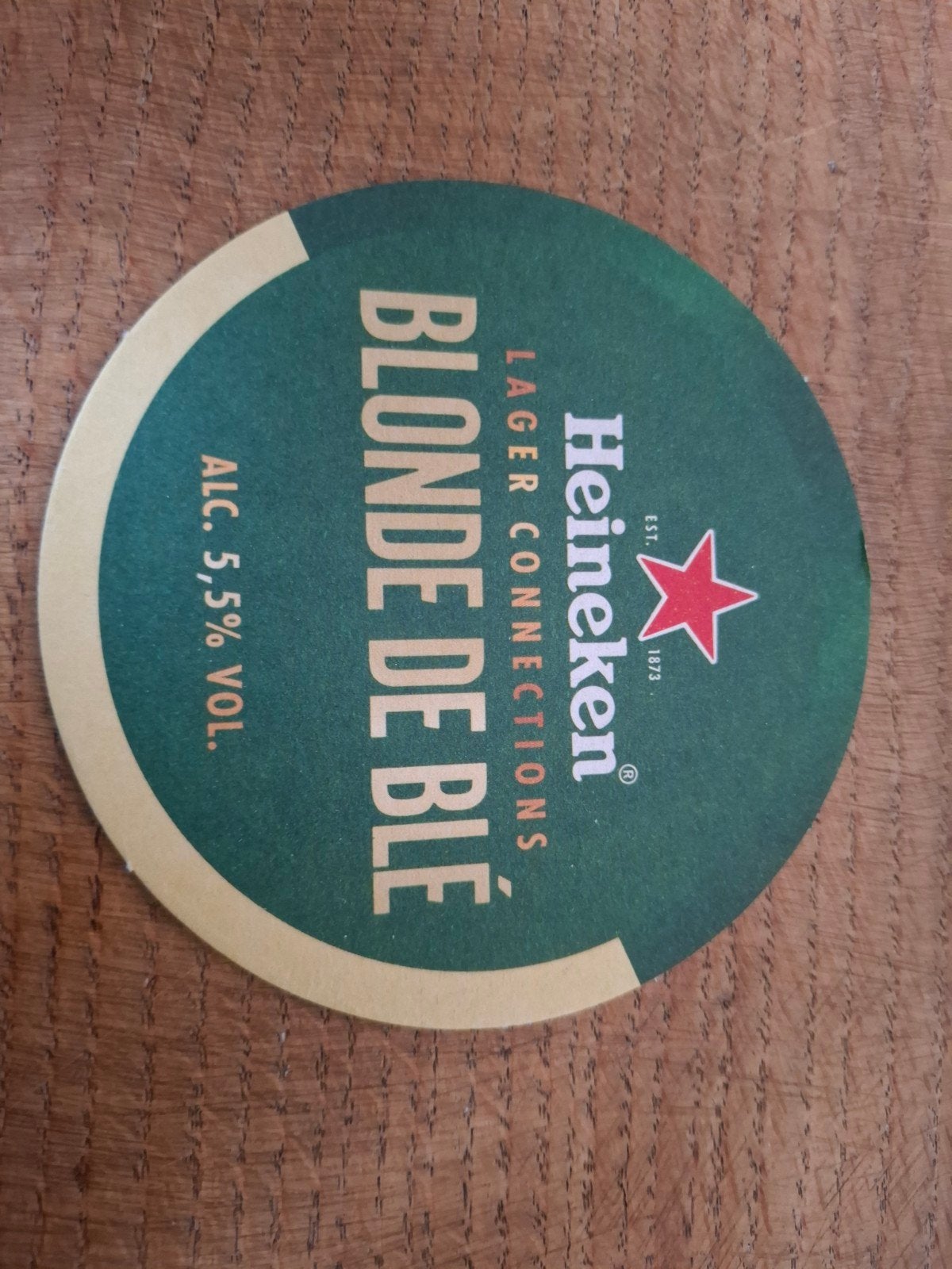 Heineken bierviltje uit Frankrijk, Verzamelen, Ophalen of Verzenden, Nieuw, Viltje(s), Heineken