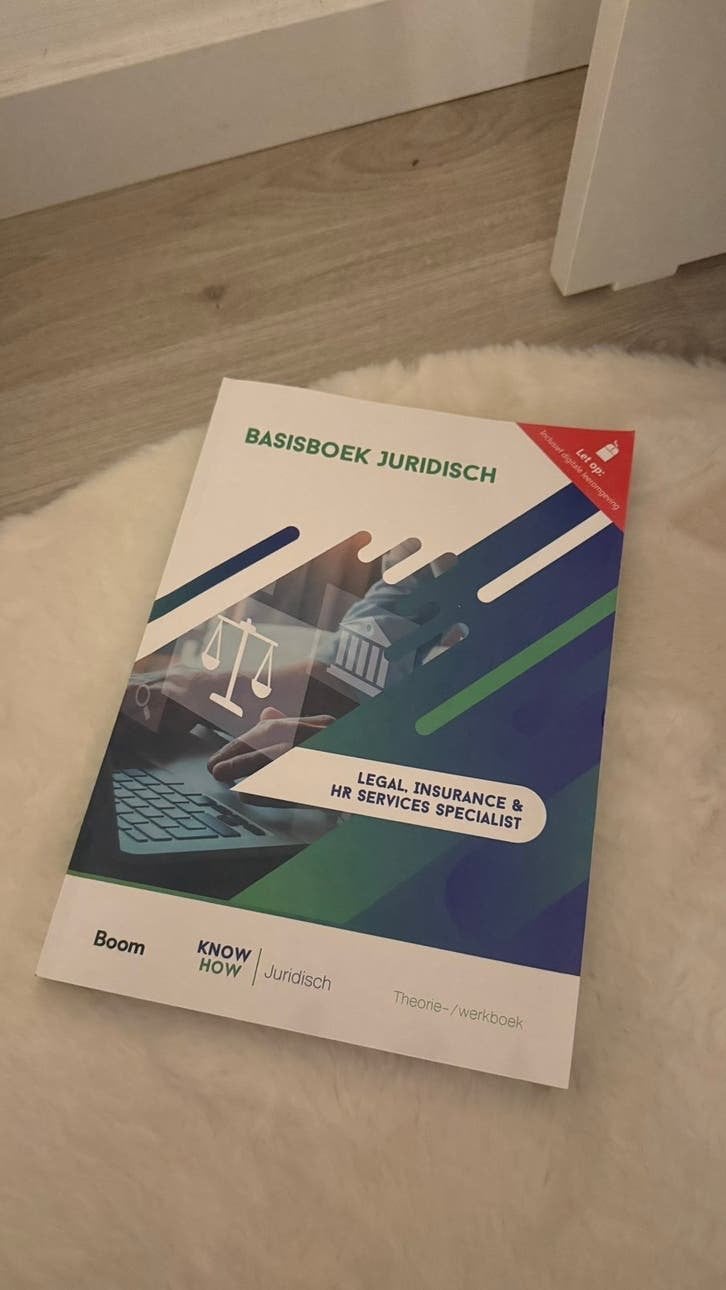 Knowhow Juridisch - Basisboek MBO niveau 3-4, Boeken, Informatica en Computer, Ophalen of Verzenden, Nieuw, Overige onderwerpen