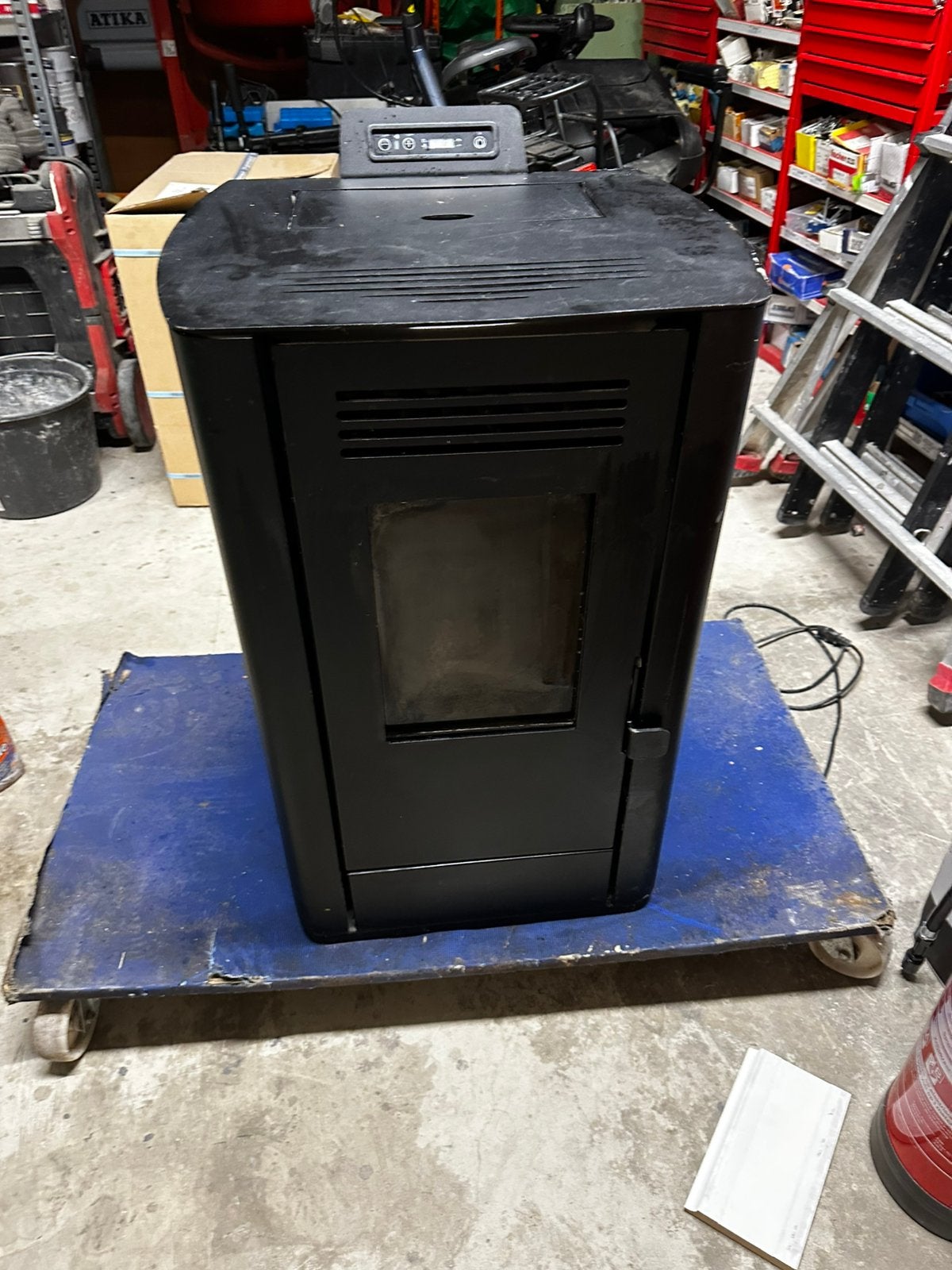 Pelletkachel 7,4kw output, Huis en Inrichting, Kachels, Ophalen, Gebruikt, Pelletkachel, Vrijstaand
