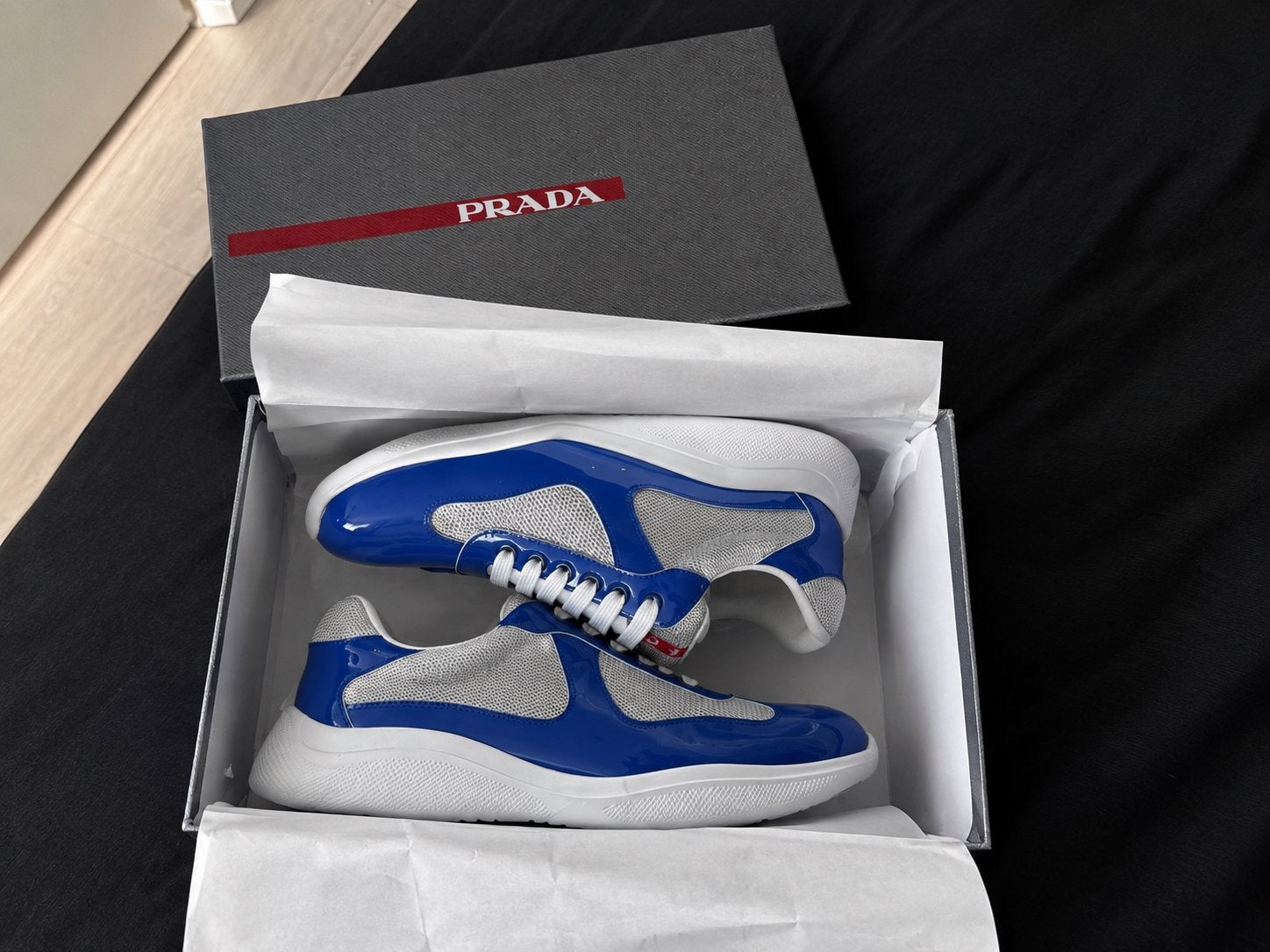 Prada Cloudbust Thunder Sneakers - Blauw/Wit