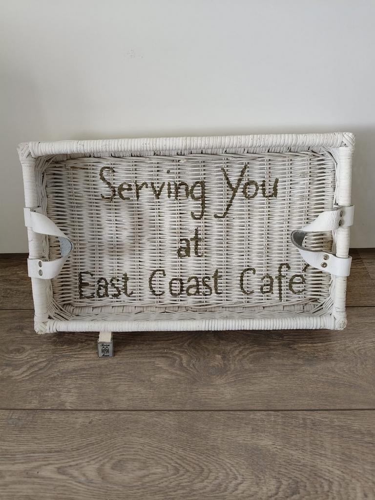 Riviera Maison dienblad Serving You at East Coast Cafe, Ophalen, Gebruikt, Rechthoekig, Overige materialen