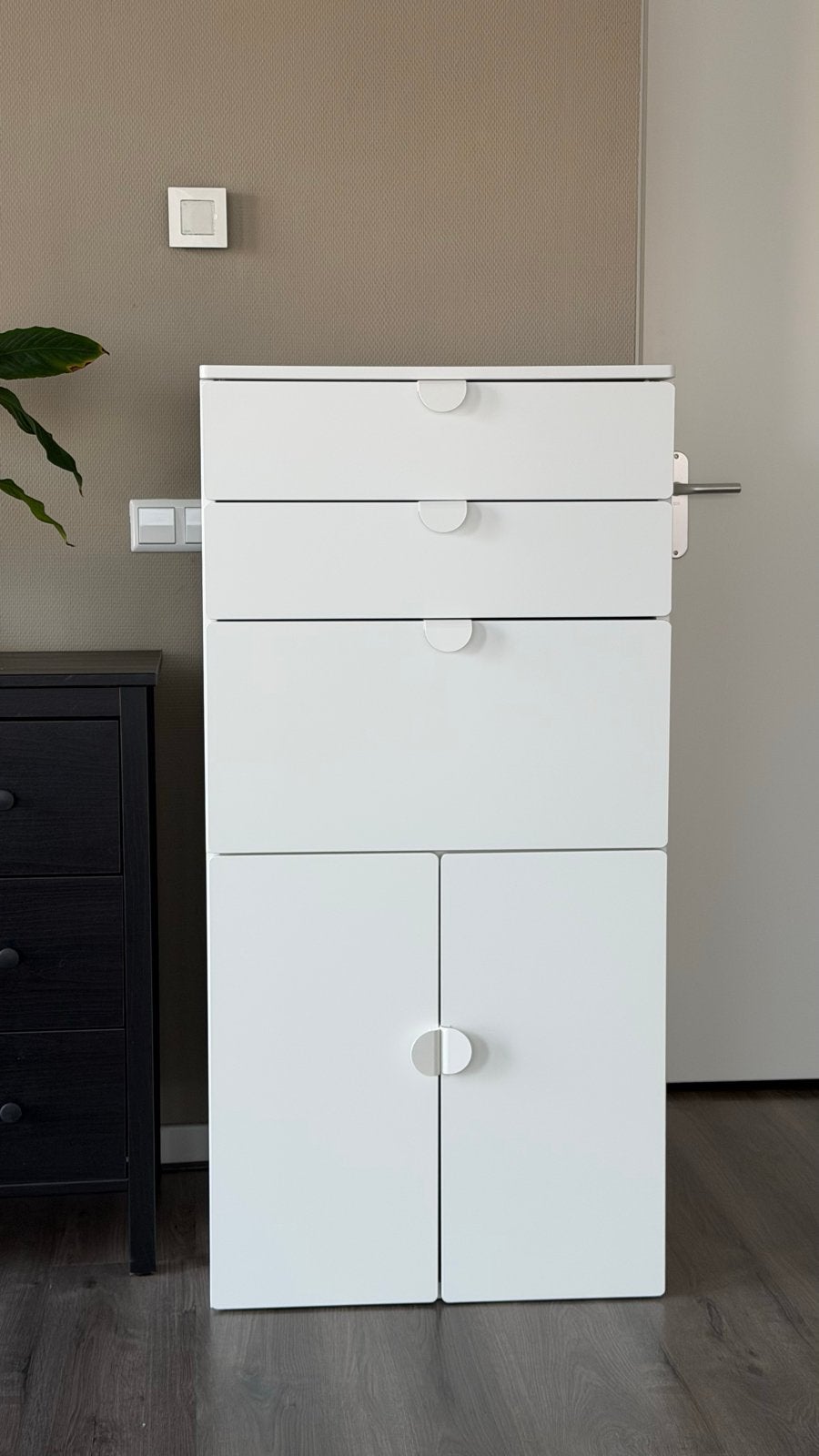 IKEA SMÅSTAD / PLATSA Kast met lades en deuren, 100 tot 150 cm, Zo goed als nieuw, 3 of 4 laden, Overige houtsoorten