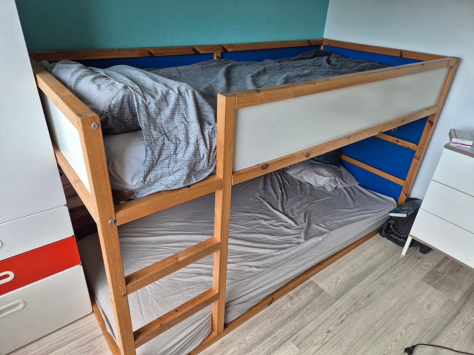 IKEA Hoogslaper 98x209x115 cm, Ophalen, Gebruikt, 90 cm, Tweepersoons